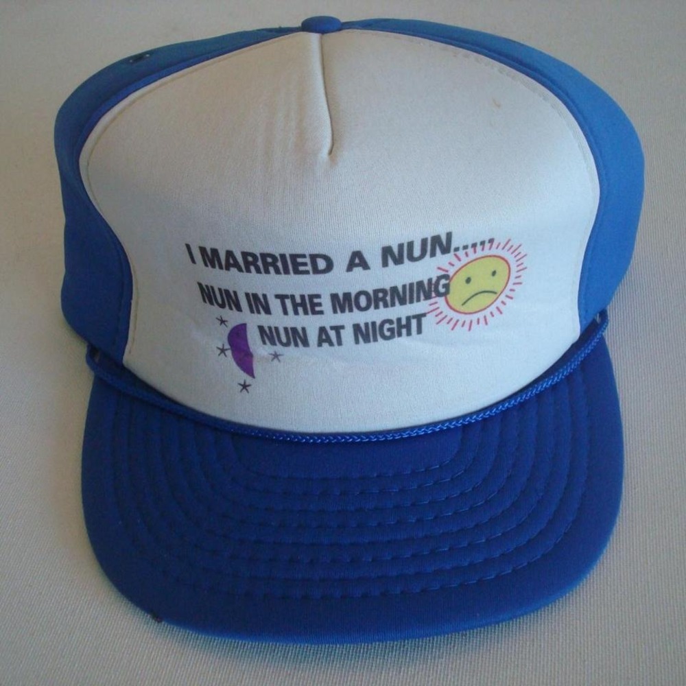 FUNNY JOKE NOVELTY 90S TRUCKER SNAPBACK HAT CAP VINTAGE 00S Y2K X2